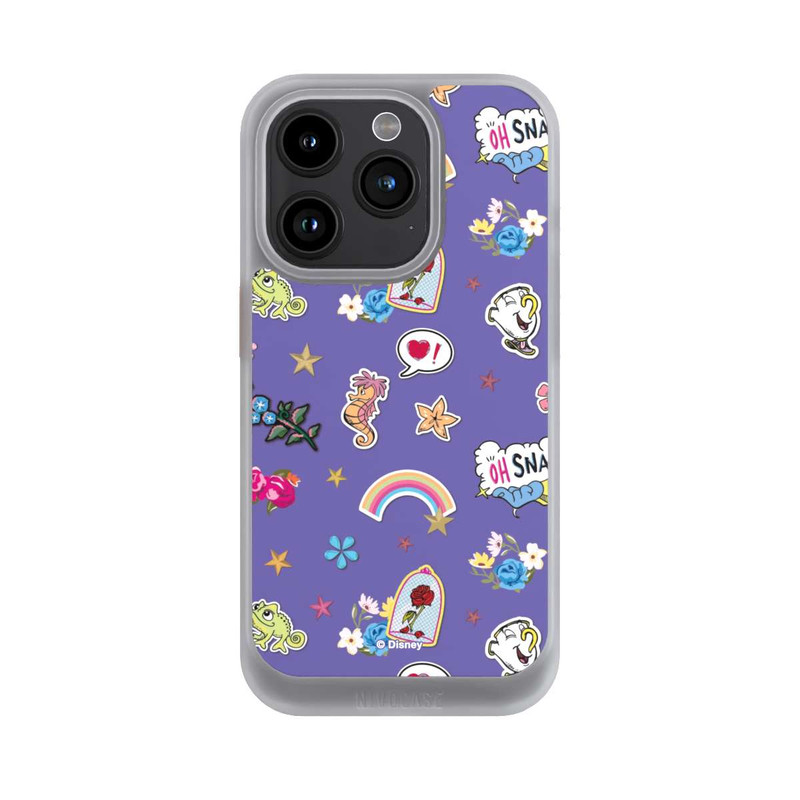 iPhone 15 Pro NIVOcore Princess Pattern Purple Disney Princess