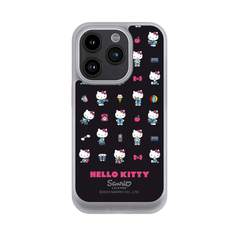 iPhone 15 Pro NIVOcore Hello Kitty 90s Schwarz