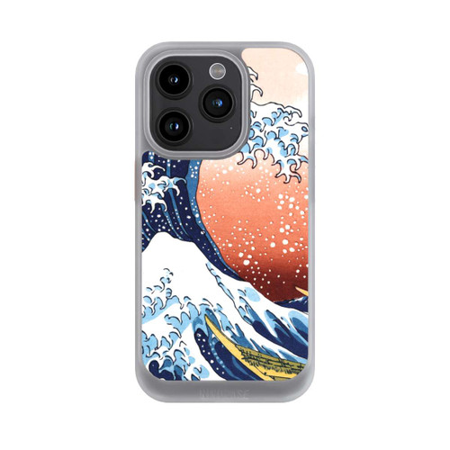 Apple iPhone 15 Pro NIVOcore La Grande Vague de Kanagawa Rouge