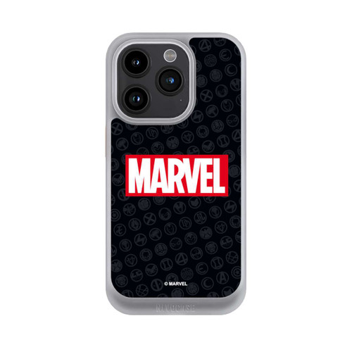 Apple iPhone 15 Pro NIVOcore Marvel Logo Black Red 