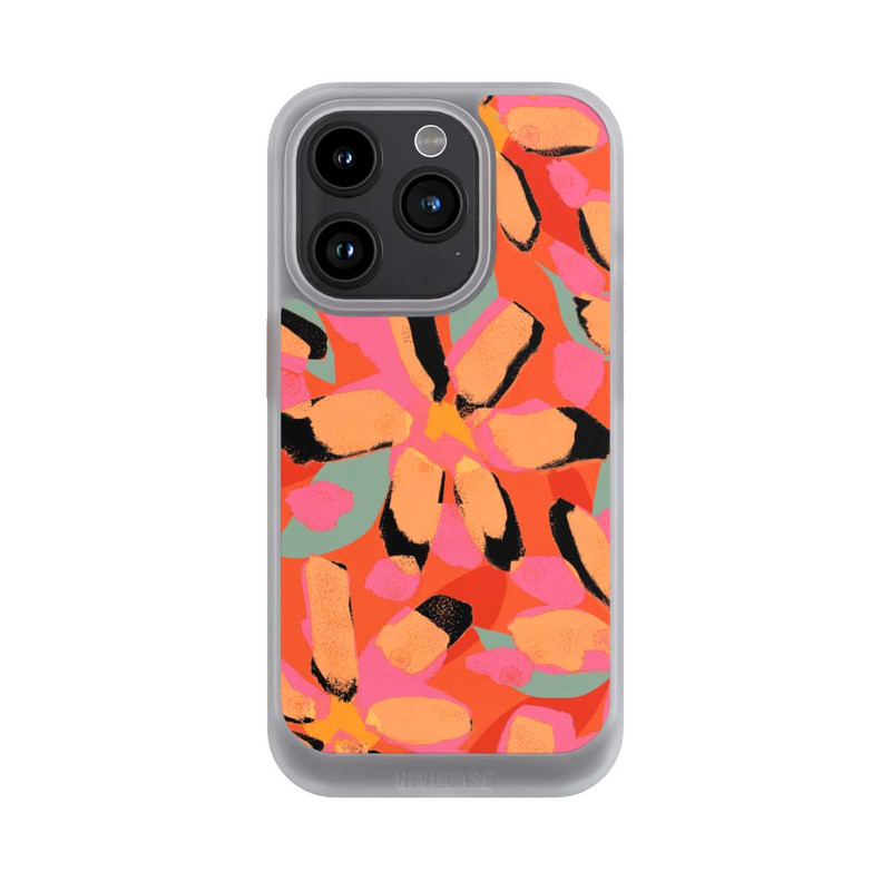 iPhone 15 Pro NIVOcore Orangenblüten-Muster
