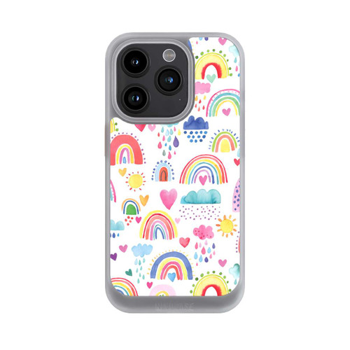 Apple iPhone 15 Pro NIVOcore Schöne Regenbogen-Multi-Rot