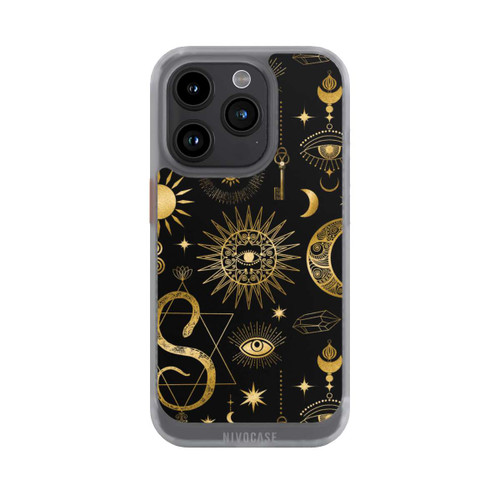 Apple iPhone 15 Pro NIVOcore Himmlische Sonne und Mond Steampunk