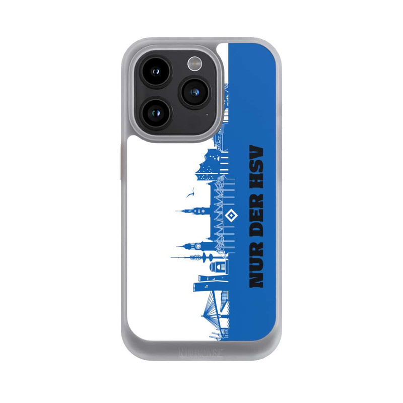 iPhone 15 Pro NIVOcore HSV Skyline Blau Weiß