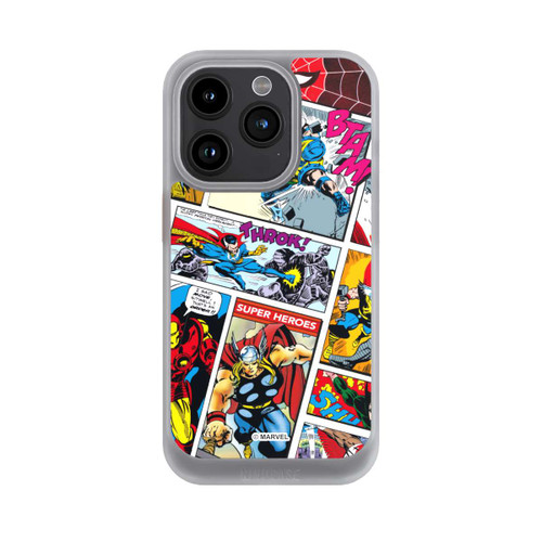 Apple iPhone 15 Pro NIVOcore Marvel Retro Comic Blue
