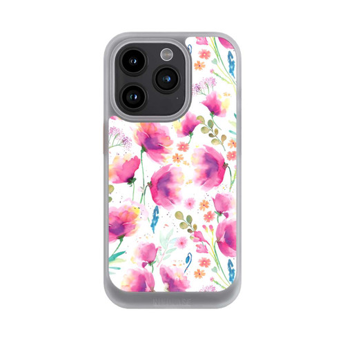 Apple iPhone 15 Pro NIVOcore Watercolor Abstract Poppies