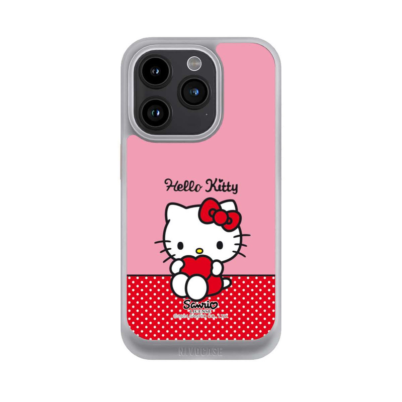 iPhone 15 Pro NIVOcore Hello Kitty sitzend mit Herz