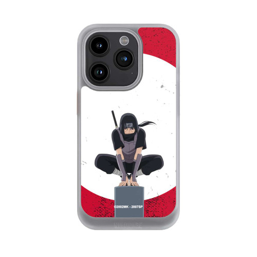 Apple iPhone 15 Pro NIVOcore Itachi Uchiha Symbol Roter Hintergrund