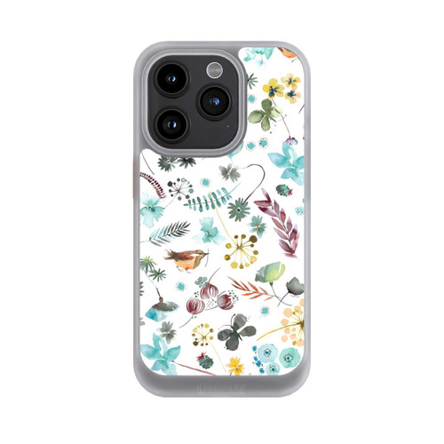 Apple iPhone 15 Pro NIVOcore Botanischer Schmetterling Natur Blau