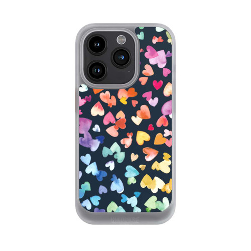 Apple iPhone 15 Pro NIVOcore Valentinstag Herzen Schwarz