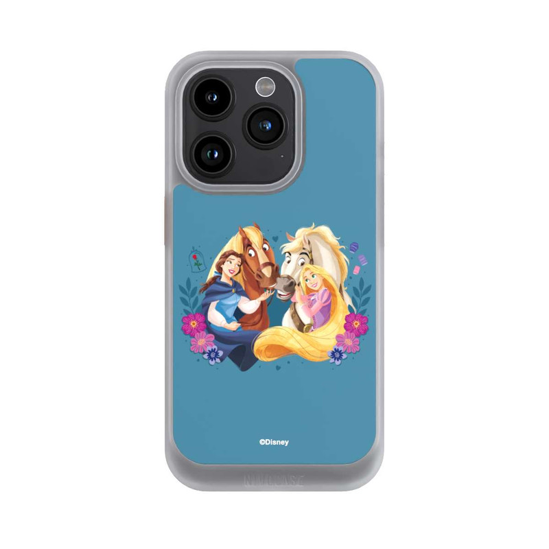 iPhone 15 Pro NIVOcore Disney Prinzessinnen Belle and Rapunzel mit Pferden