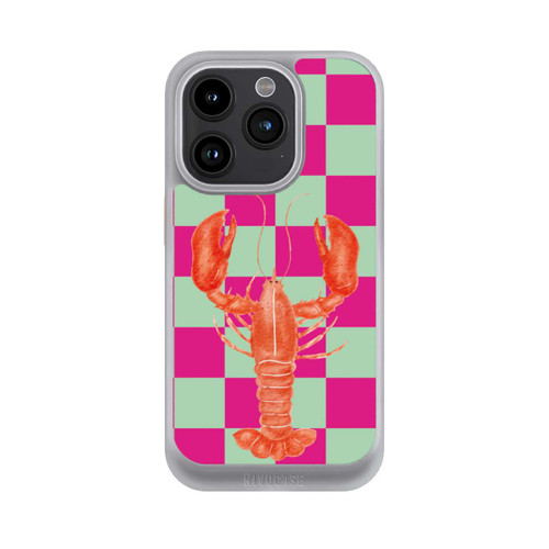 Apple iPhone 15 Pro NIVOcore Pink Checkers Lobster