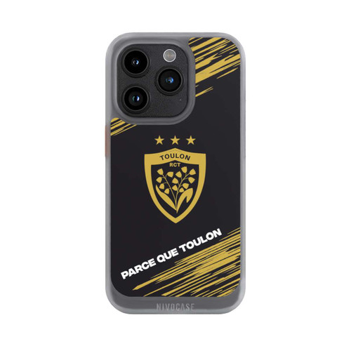 Apple iPhone 15 Pro NIVOcore RCT Logo Gold Monochrom