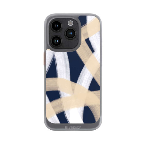Apple iPhone 15 Pro NIVOcore Laced Up Beije Blue