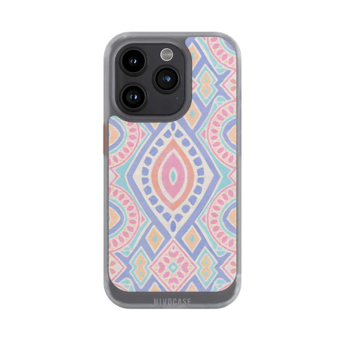 Apple iPhone 15 Pro NIVOcore Boho Geometric Mosaic Intricate Tribal Design