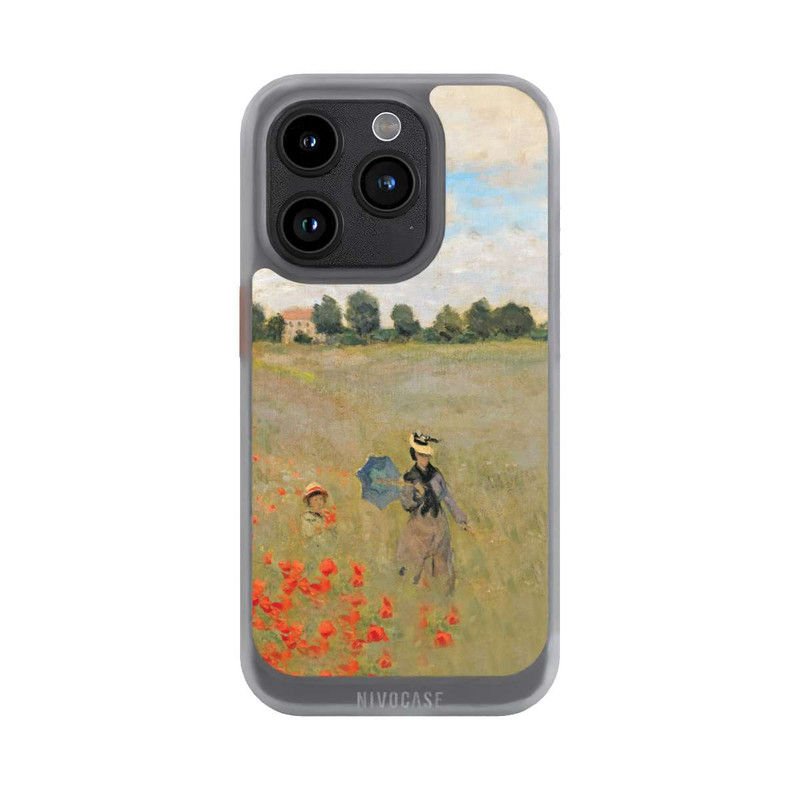 iPhone 15 Pro NIVOcore Mohnfeld bei Argenteuil