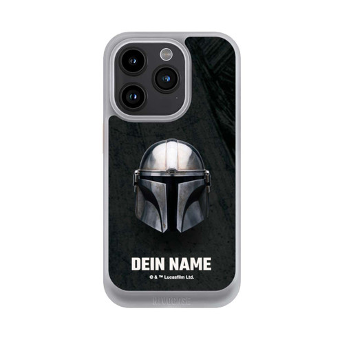 Apple iPhone 15 Pro NIVOcore Star Wars Mandalorian Black Helmet Personalisierbar