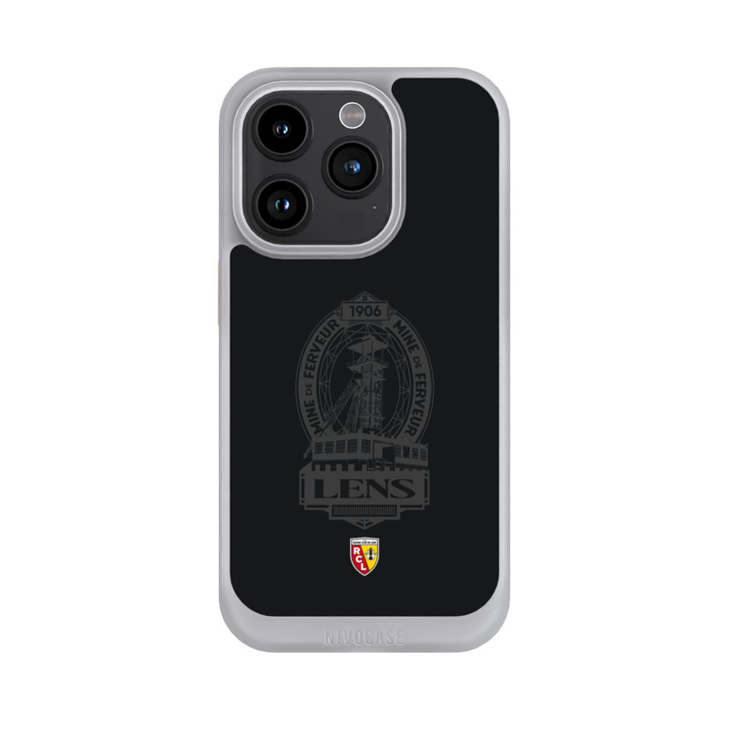 iPhone 15 Pro NIVOcore RC Lens Mine de Ferveur Emblem black