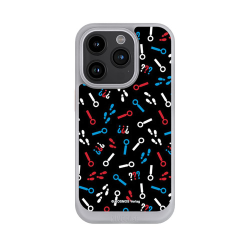 Apple iPhone 15 Pro NIVOcore Drei Fragezeichen Detektiv Muster
