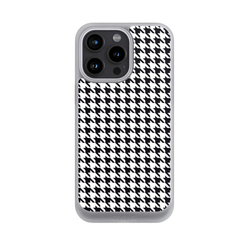 Apple iPhone 15 Pro Max NIVOcore Hahnentritt Schwarz Weiß