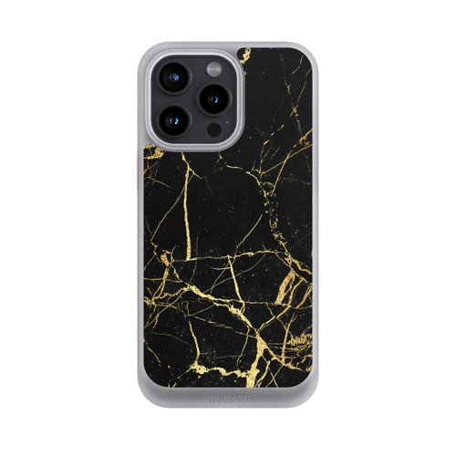 Apple iPhone 15 Pro Max NIVOcore Schwarzgoldener Marmor-Look