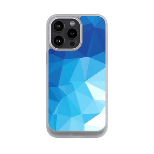 Apple iPhone 15 Pro Max NIVOcore Mosaïque Polygonale Bleue