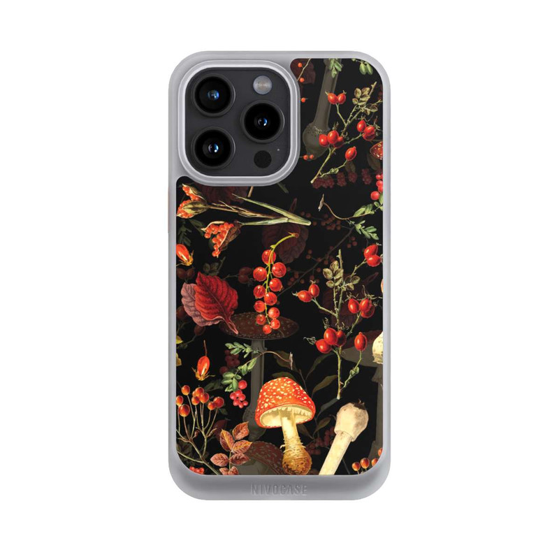 iPhone 15 Pro Max NIVOcore Pilzmuster Schwarz