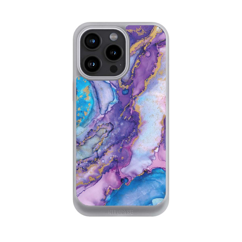 iPhone 15 Pro Max NIVOcore Strudel lila und blau