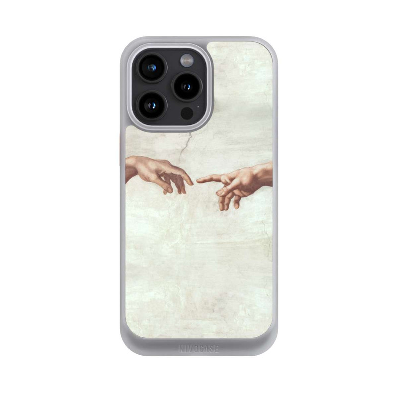 iPhone 15 Pro Max NIVOcore Die Hände von Gott und Adam von Michelangelo Buonarroti