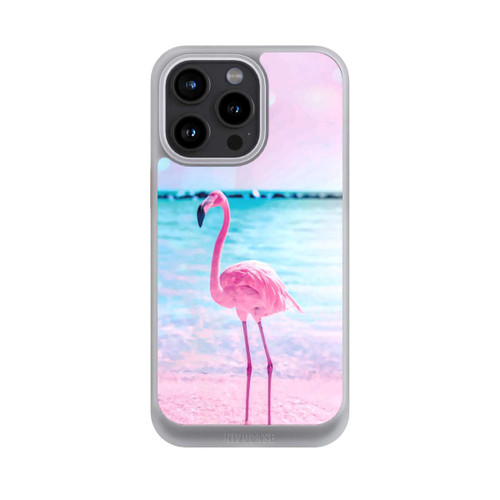 Apple iPhone 15 Pro Max NIVOcore Rosa Flamingo am Meer