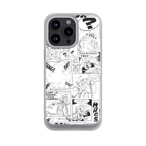 Apple iPhone 15 Pro Max NIVOcore Asterix Comic Schwarz und Weiß