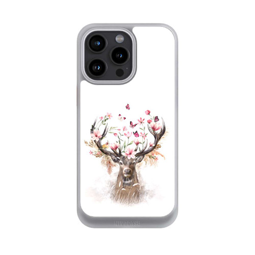 Apple iPhone 15 Pro Max NIVOcore Hirsch Blumen Geweih