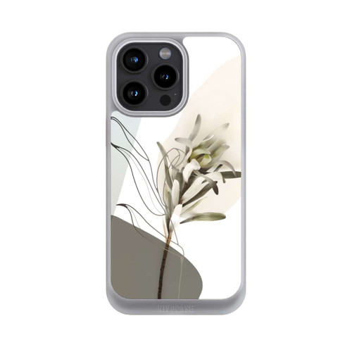 Apple iPhone 15 Pro Max NIVOcore Boho Line Art Olivgrün