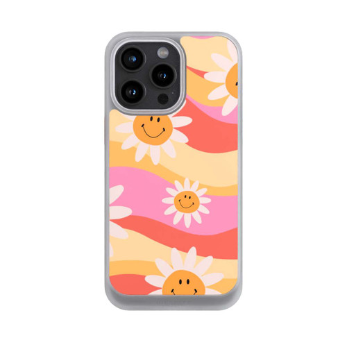 Apple iPhone 15 Pro Max NIVOcore Retro Smiles Orange Colorful