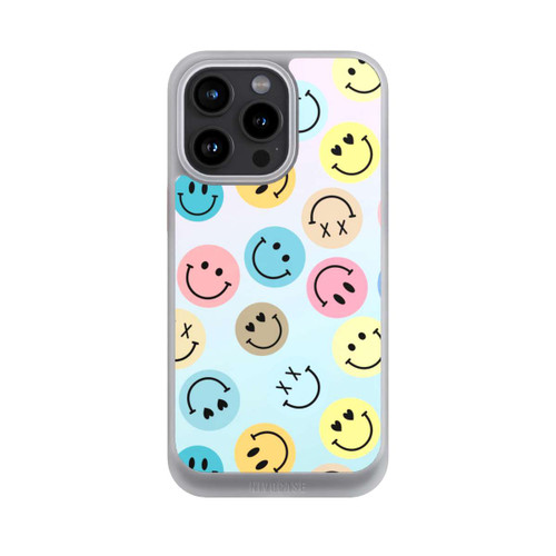 Apple iPhone 15 Pro Max NIVOcore Smiles Emotes Pattern Colorful