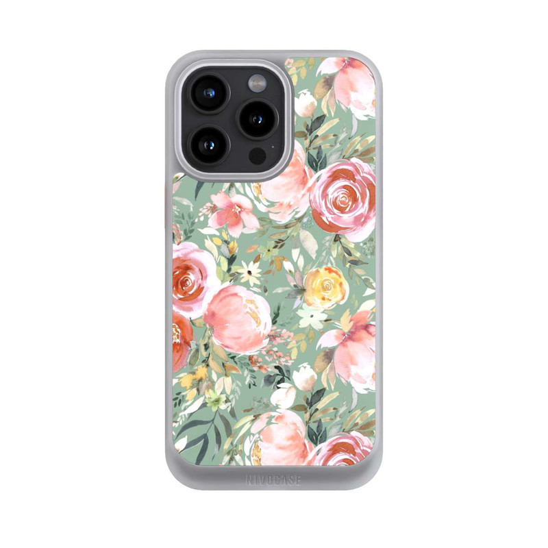 iPhone 15 Pro Max NIVOcore Bouquet de Pivoines Pastelles