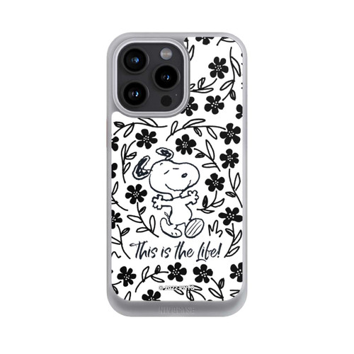 Apple iPhone 15 Pro Max NIVOcore Snoopy schwarz und weiß This Is The Life