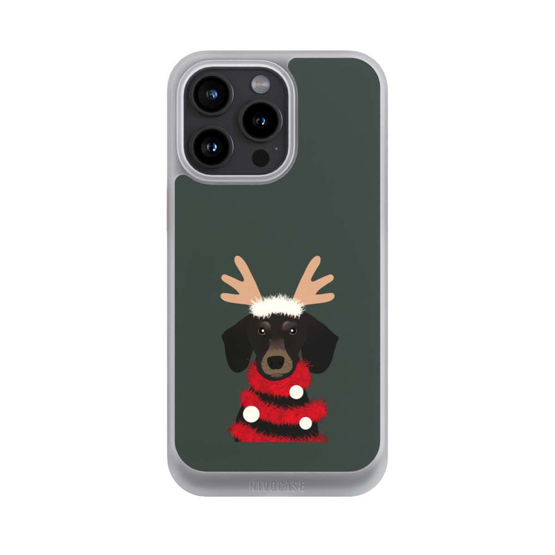 iPhone 15 Pro Max NIVOcore teckel de Noël