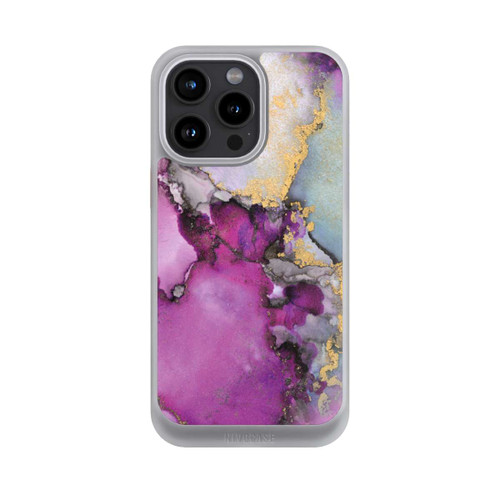 Apple iPhone 15 Pro Max NIVOcore Alcohol Ink Art Pink