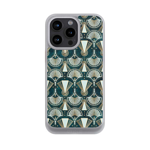 Apple iPhone 15 Pro Max NIVOcore Art Deco Green Pattern