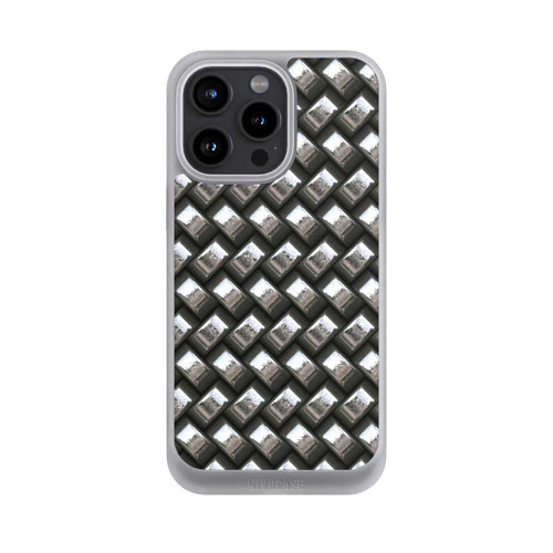 Apple iPhone 15 Pro Max NIVOcore Glamour Silver Metal