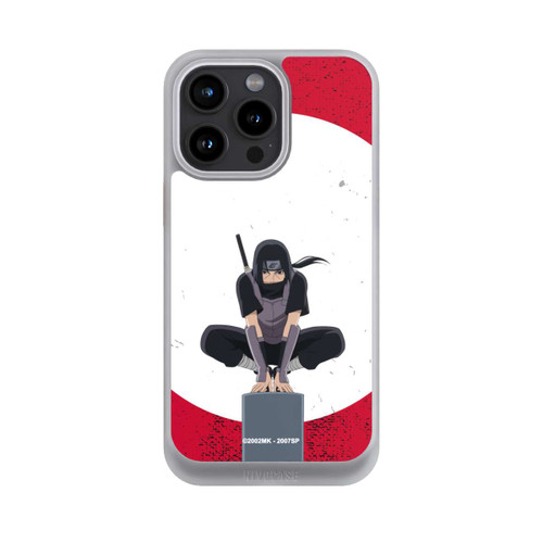 Apple iPhone 15 Pro Max NIVOcore Itachi Uchiha Symbol Roter Hintergrund