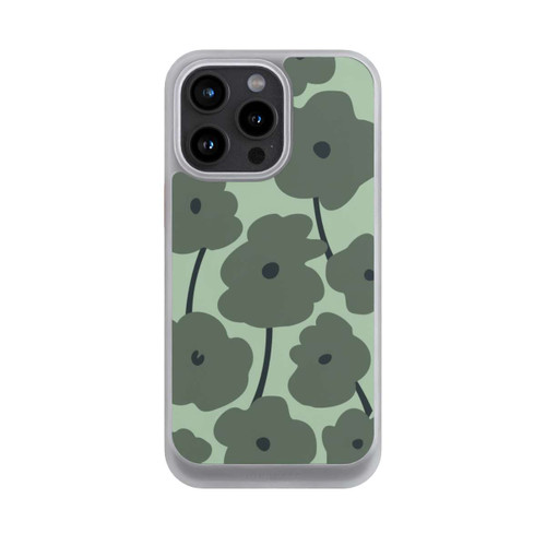 Apple iPhone 15 Pro Max NIVOcore Fleurs Minimalistes Vertes