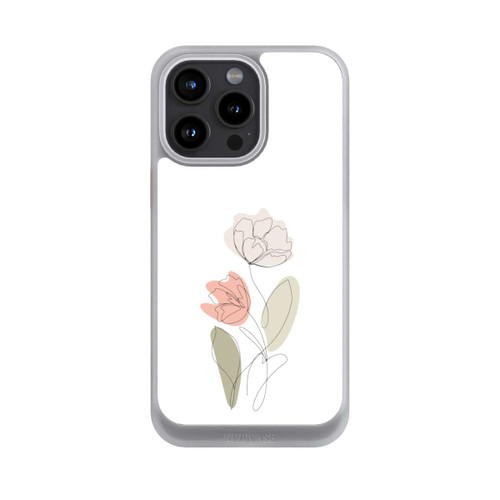 Apple iPhone 15 Pro Max NIVOcore Dessin Au Trait Fleur Vert