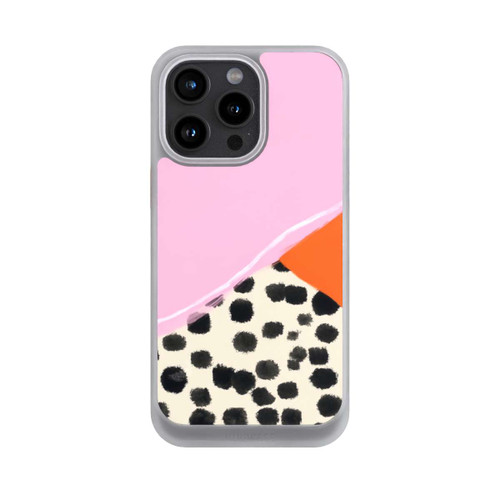 Apple iPhone 15 Pro Max NIVOcore Rosa und Orange Gepunkteter Hintergrund