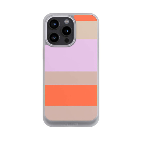 Apple iPhone 15 Pro Max NIVOcore Moca Lila Orange Stripes