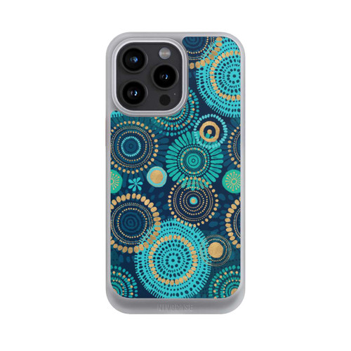 Apple iPhone 15 Pro Max NIVOcore Blockprint India Teal Gold