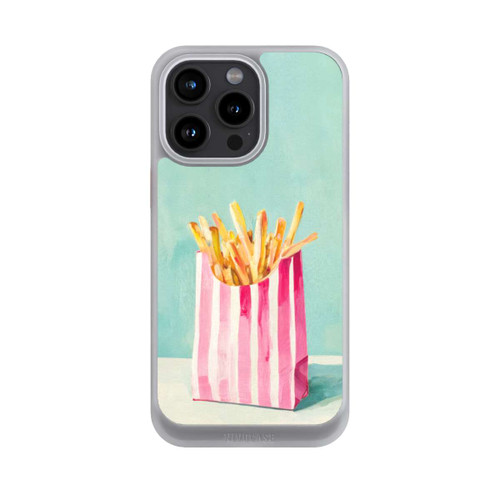 Apple iPhone 15 Pro Max NIVOcore Retro Pommes Blau Watercolor