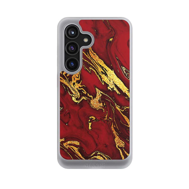Galaxy S24 NIVOcore Marbre Rouge Doré