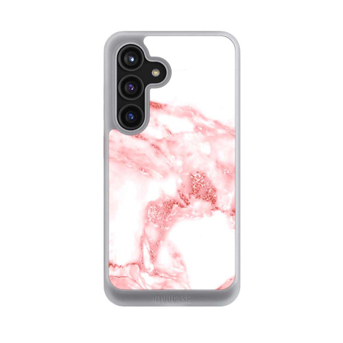 Samsung Galaxy S24 NIVOcore Marmor rosa und weiß